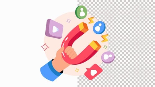 Customer Engagement Animation Alpha Channel