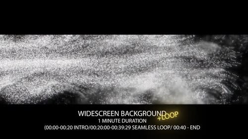 Abstract Glittering Particle Stream Widescreen Background