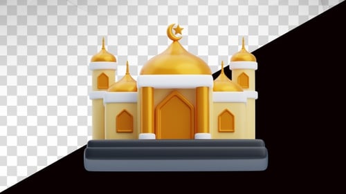 3D Animation of Mosque