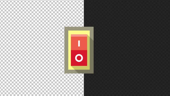 Flat Design Toggle Switch On Off Animation, Backgrounds Motion Graphics ...