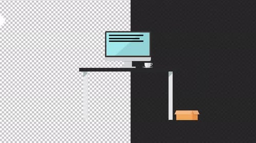 Computer System Reduce Paper Works 4K Alpha