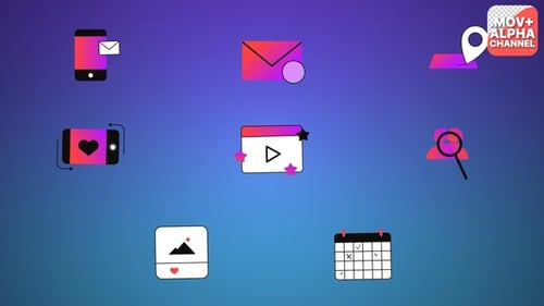 Social Media Icons | Motion Graphics