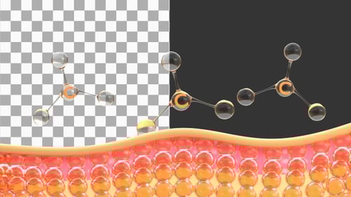 3D Animation of Collagen | Alpha Channel