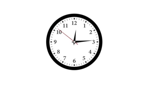 Minimal Wall Clock Black V6
