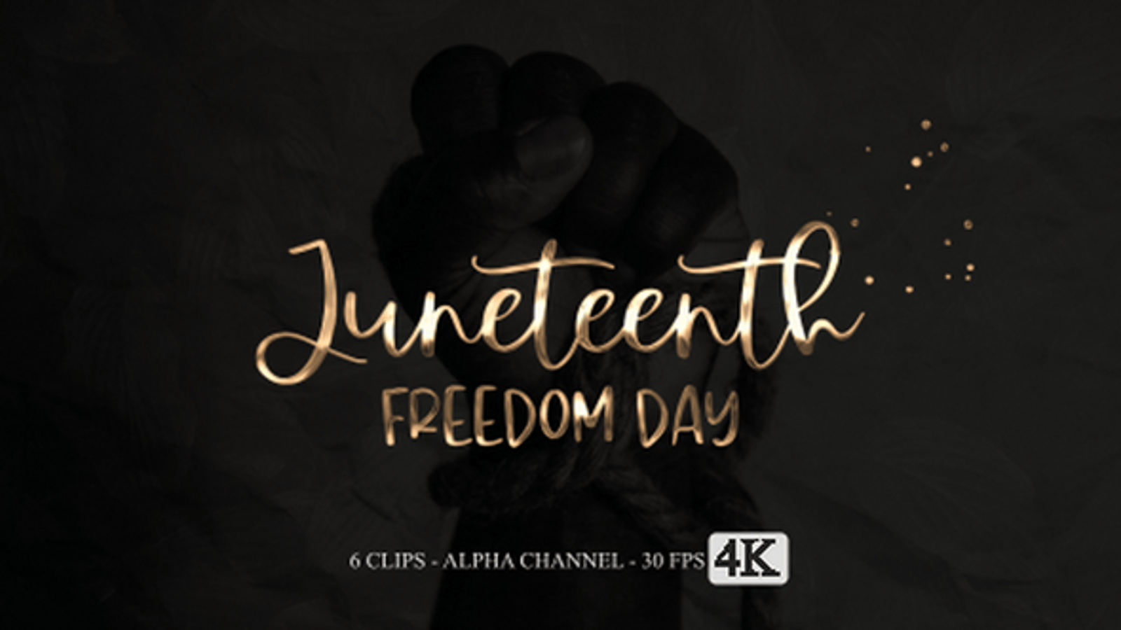 Animated Juneteenth Freedom Day Script Title Pack, Backgrounds Motion ...