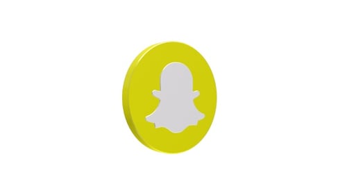 Ícone 3D do Snapchat Alpha Loop