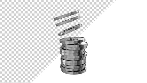 USD Silver Coins Tower