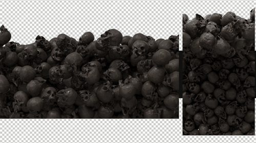 Textured Skulls Alpha Channel Transition