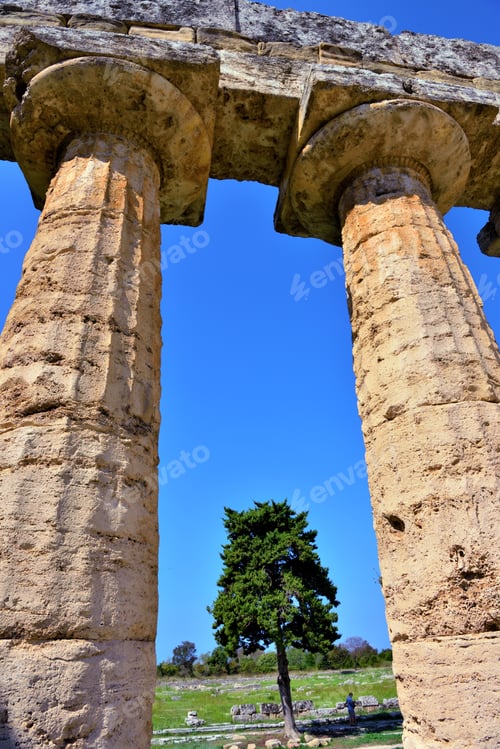 Preview: The Basilica (Also Called Temple Of Hera) Paestum, Italy