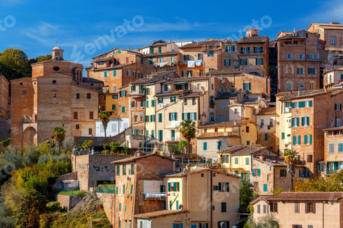 Preview: Siena. View Of The Old City District.
