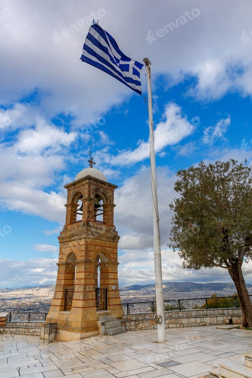 Preview: Athens. Church On Mount Lycabettus.