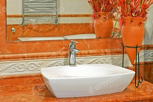 Preview: Terracotta Style Bathroom With Lot Of Details