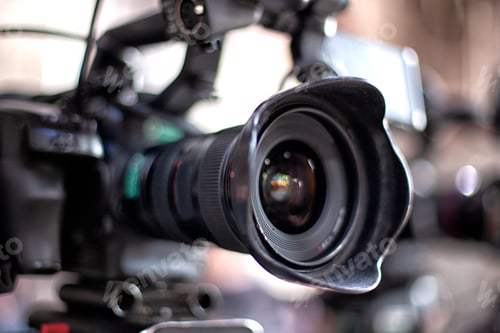 Preview: Film Industry. Detail Of Video Camera. Broadcasting And Recording With Digital Camera