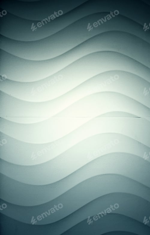 Preview: Waves On White Wall Of Building, Construction
