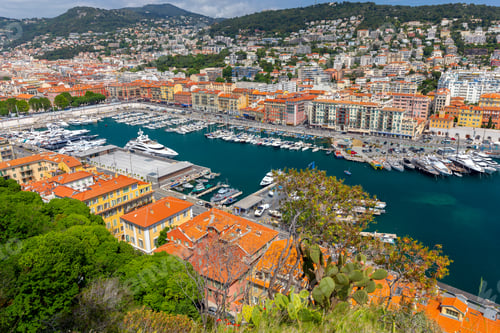 Preview: Nice. Aerial View Of The Streets And Roofs Of The Old Town.