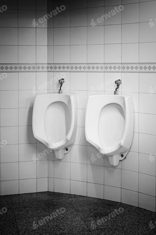 Preview: White Marble Male Urinals, Construction