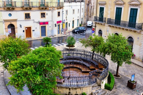 Preview: Glimpse Of The Historic Center Of Scicli Sicily Italy