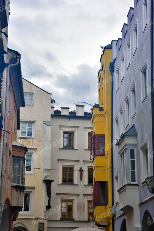 Preview: Characteristic Historical Buildings In Brixen Italy