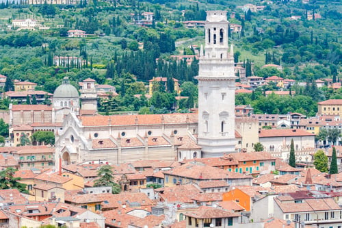 Preview: View Of Verona From The Lamberti Tower Height.