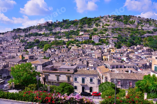 Preview: Panorama Of Modica Sicily Italy