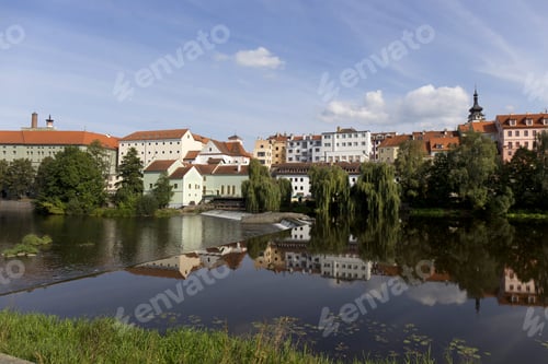 Preview: Colorful Royal Medieval Town Pisek Above The River Otava, Czech Republic