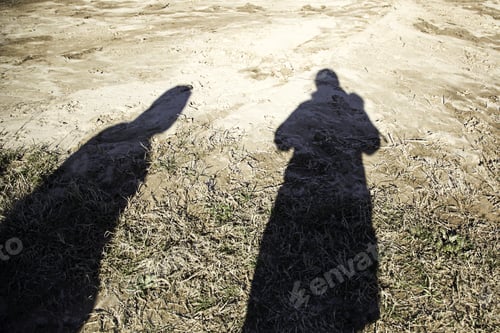 Preview: Shadow Of Couple In Field, People Texture