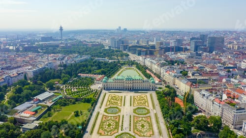Preview: Vienna, Austria. Belvedere Is A Baroque Palace Complex In Vienna. Built By Lucas Von Hildebrandt At