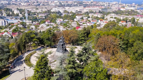 Preview: Sevastopol, Crimea. Malakhov Kurgan. Monument To Vice Admiral V.S. Kornilov Was Built In 1895