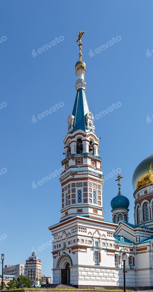 Preview: Omsk, Russia. The Cathedral Of The Assumption Of The Blessed Virgin Mary