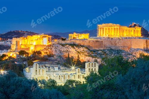 Preview: Athens. The Parthenon On The Acropolis.