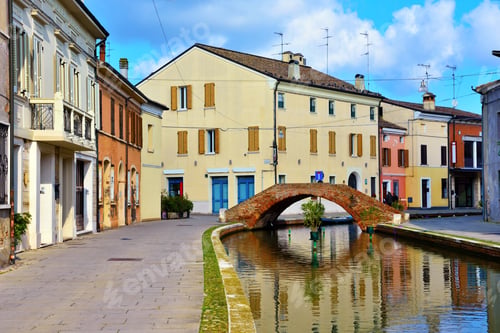 Preview: Small Italian Town Comacchio Also Known As "The Little Venice", Emilia Romagna Region, Province Of