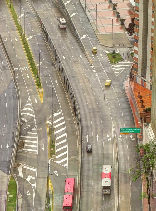 Visualização: Bogotá, Colômbia, Paisagem urbana