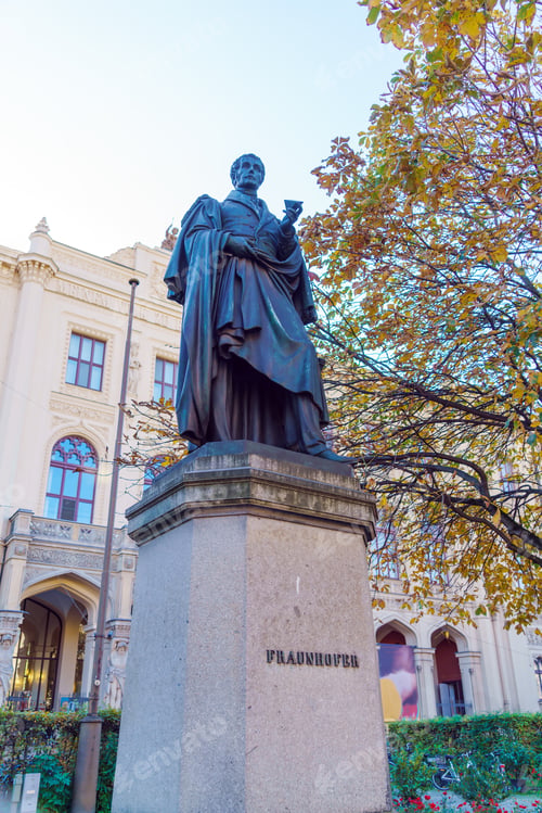 Preview: Statue Of Bavarian Physicist Joseph Von Fraunhofer (1868) By Johann Von Halbig On