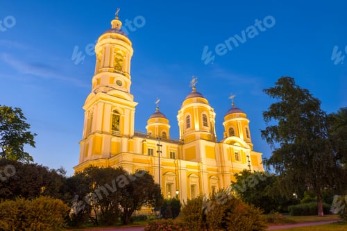 Preview: Cathedral Of The Holy Equal-To-The-Apostles Prince Vladimir In The Night Illumination On A June