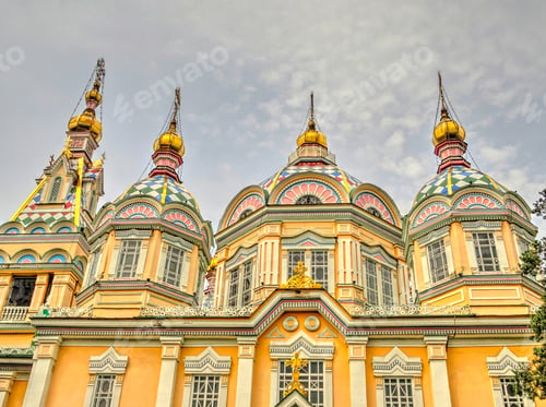 Preview: Almaty Cathedral, Kazakhstan, Hdr Image