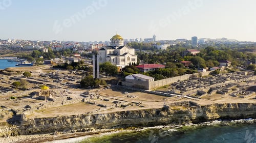 Preview: Sevastopol, Crimea. Vladimirsky Cathedral In Chersonesos. Chersonesus Tauric - Founded By The