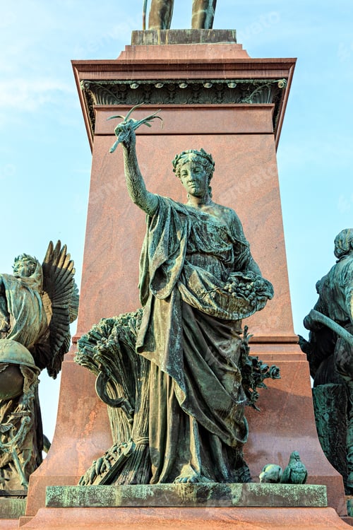 Preview: Helsinki, Finland. Monument To Alexander Ii Was Opened In 1894, In Memory Of The Restoration Of