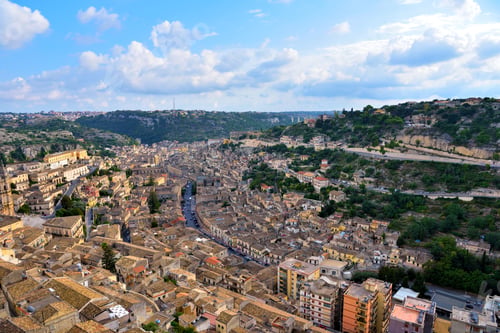 Preview: Panorama Of The Historic Center Of Modica Sicily Italy