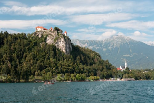 Preview: Golden Reflections On Bled Lake - Slovenia