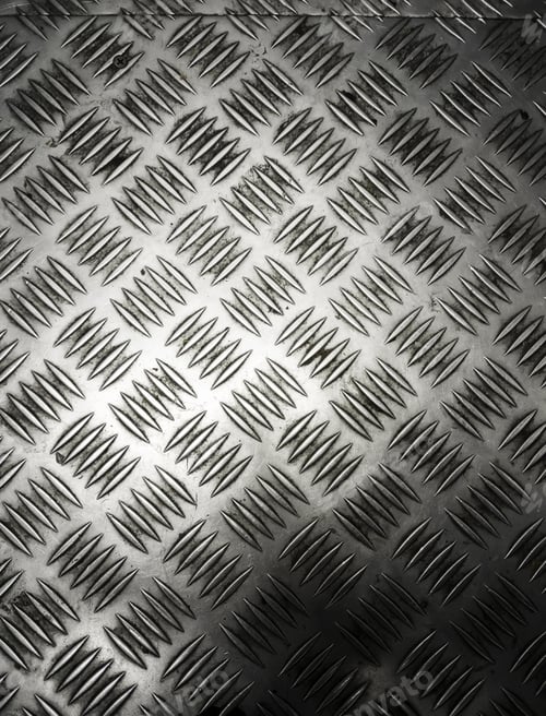 Preview: Industrial Floor Of Metal, Silver And Aluminum, Factory Texture