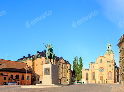 Preview: Stockholm, Sweden. Monument To King Charles Xiv Johan. Opened In 1854