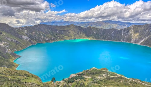 Preview: Quilotoa Crater Lake, Ecuador, Hdr Image