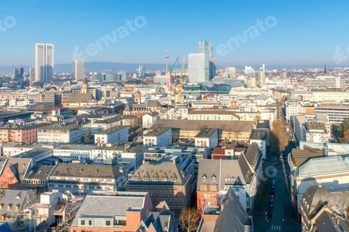 Preview: Frankfurt. View Of The Central Part The City.