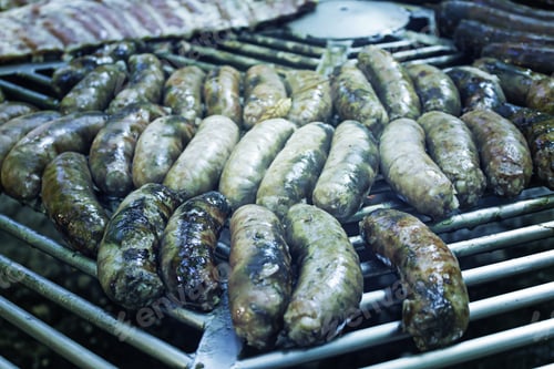 Preview: Barbecue With Sausage And Pork Ribs, Food