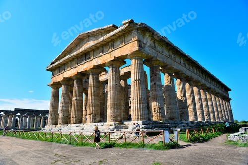 Preview: The Temple Of Neptune It Was Built In The Doric Order Around 460–450 Bc Paestum Italy