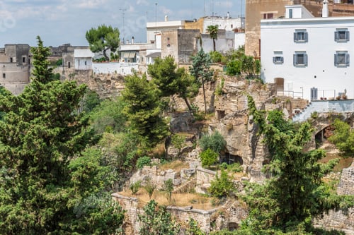 Preview: Massafra And Its Ravines. Houses Built In The Rock. Puglia To Discover. Italy