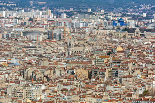 Preview: Marseille City France Aerial Photo At Sunny Day