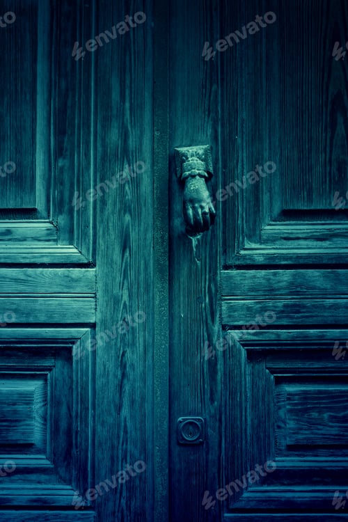 Preview: Knob Handmade Wooden Old Wooden Door, Construction