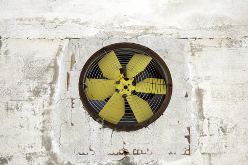 Preview: Industrial Fan In Factory, Construction And Architecture, Ventilation