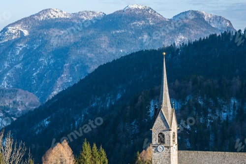Preview: Winter Mountain. The Small Town Of Sauris. Italy.